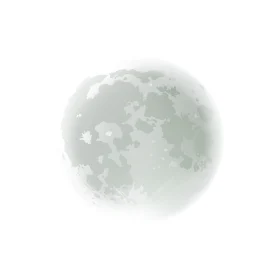 Serene Lunar Landscape Minimalist Moon Clipart Illustration Soft Tones