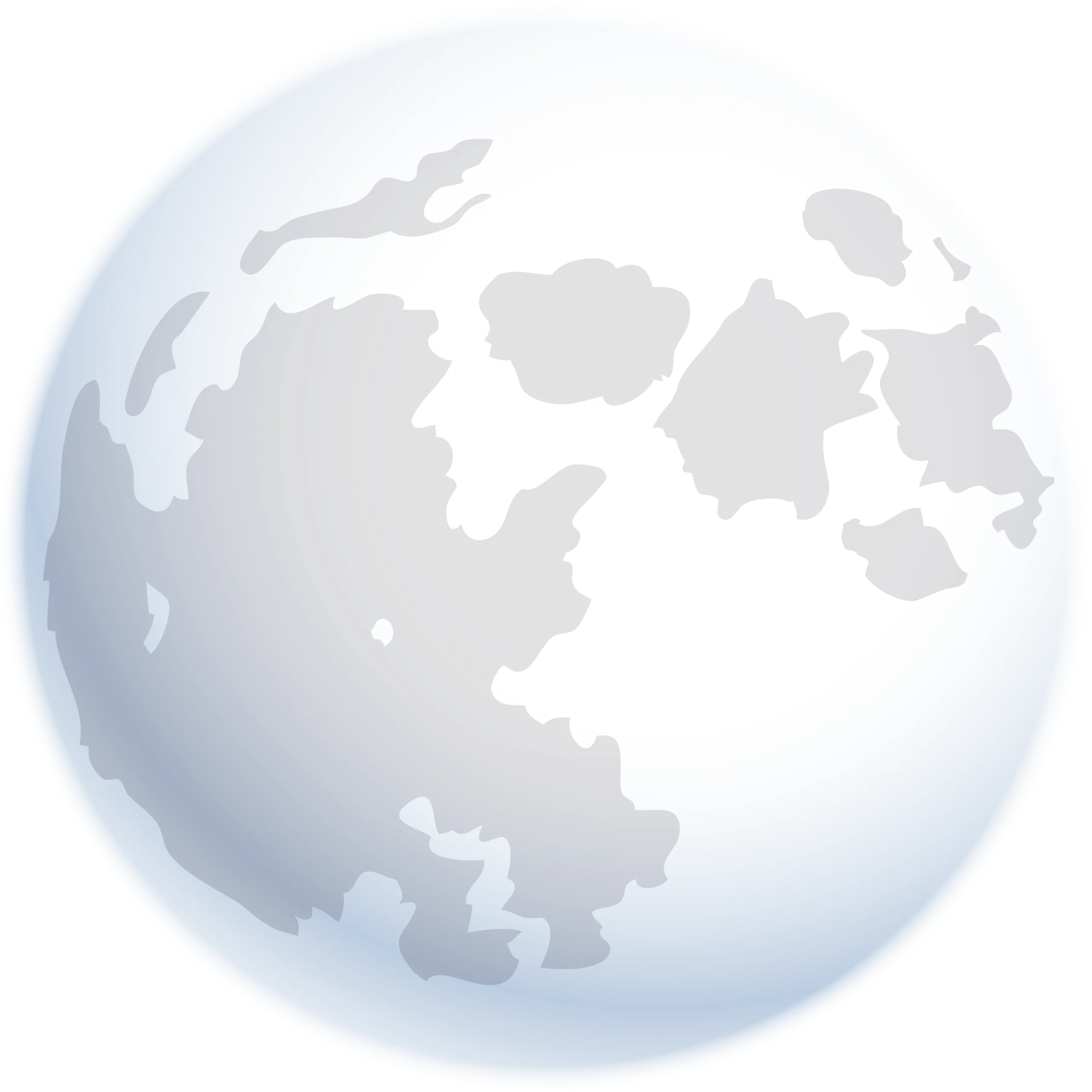 Serene Lunar Landscape Minimalist Moon Clipart with Subtle Texture and Shading