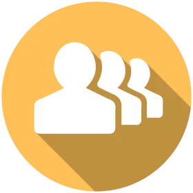 Simple User Group Silhouettes Community Interaction Clipart Icon Design