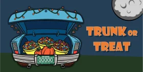 Spooky Halloween Trunk or Treat Festive Clipart Design for Seasonal Celebrations
