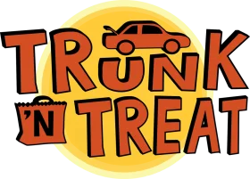 Trunk N Treat Halloween Community Celebration Festive Clipart Design