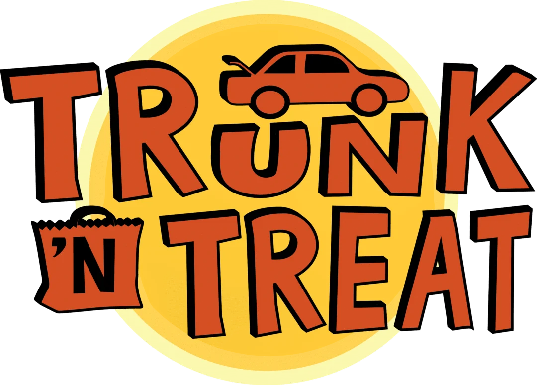 Trunk N Treat Halloween Community Celebration Festive Clipart Design