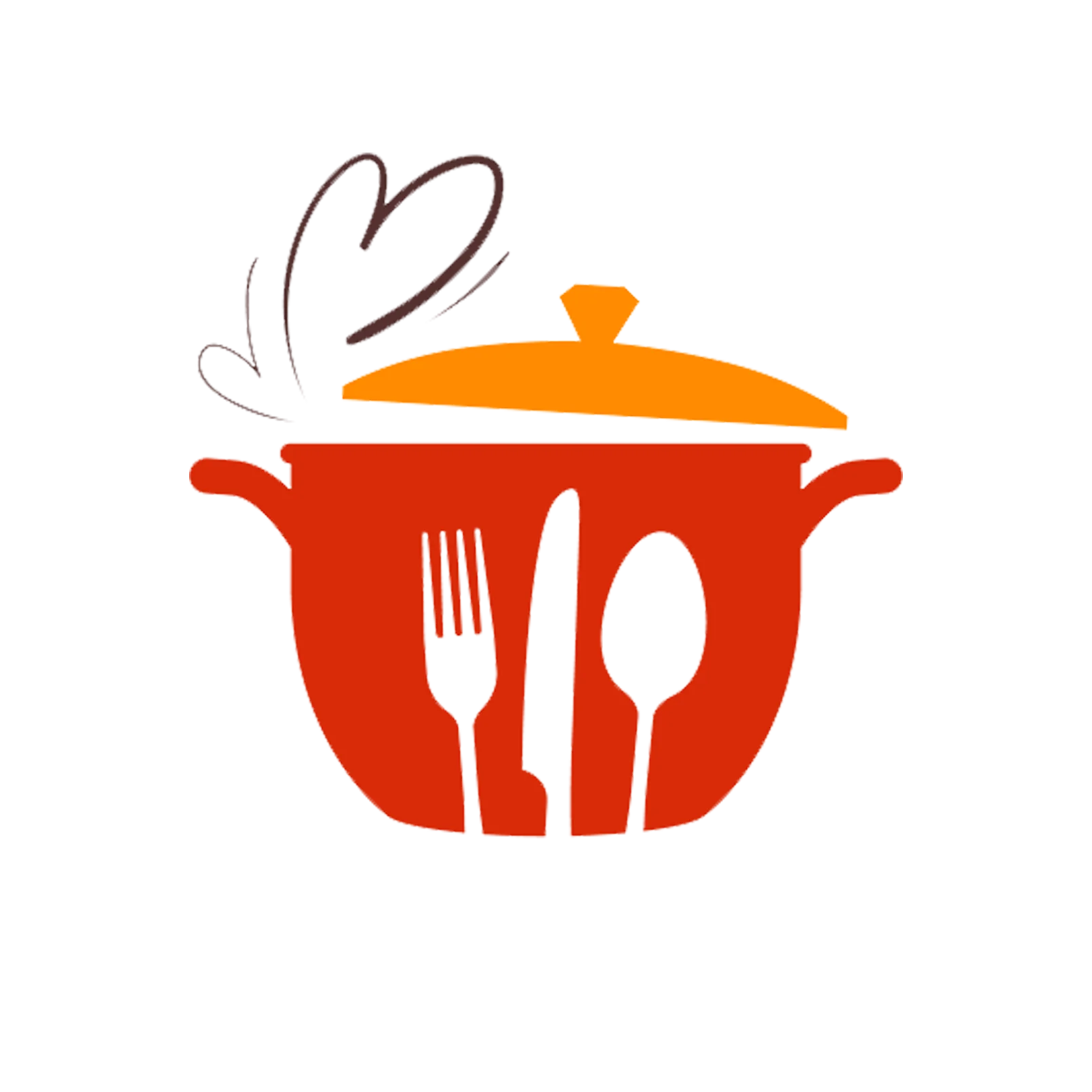 Culinary Harmony: Cooking Pot and Utensils Potluck Clipart Design