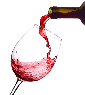 Elegant Red Wine Pouring Dynamic Motion Splash Clipart Artwork