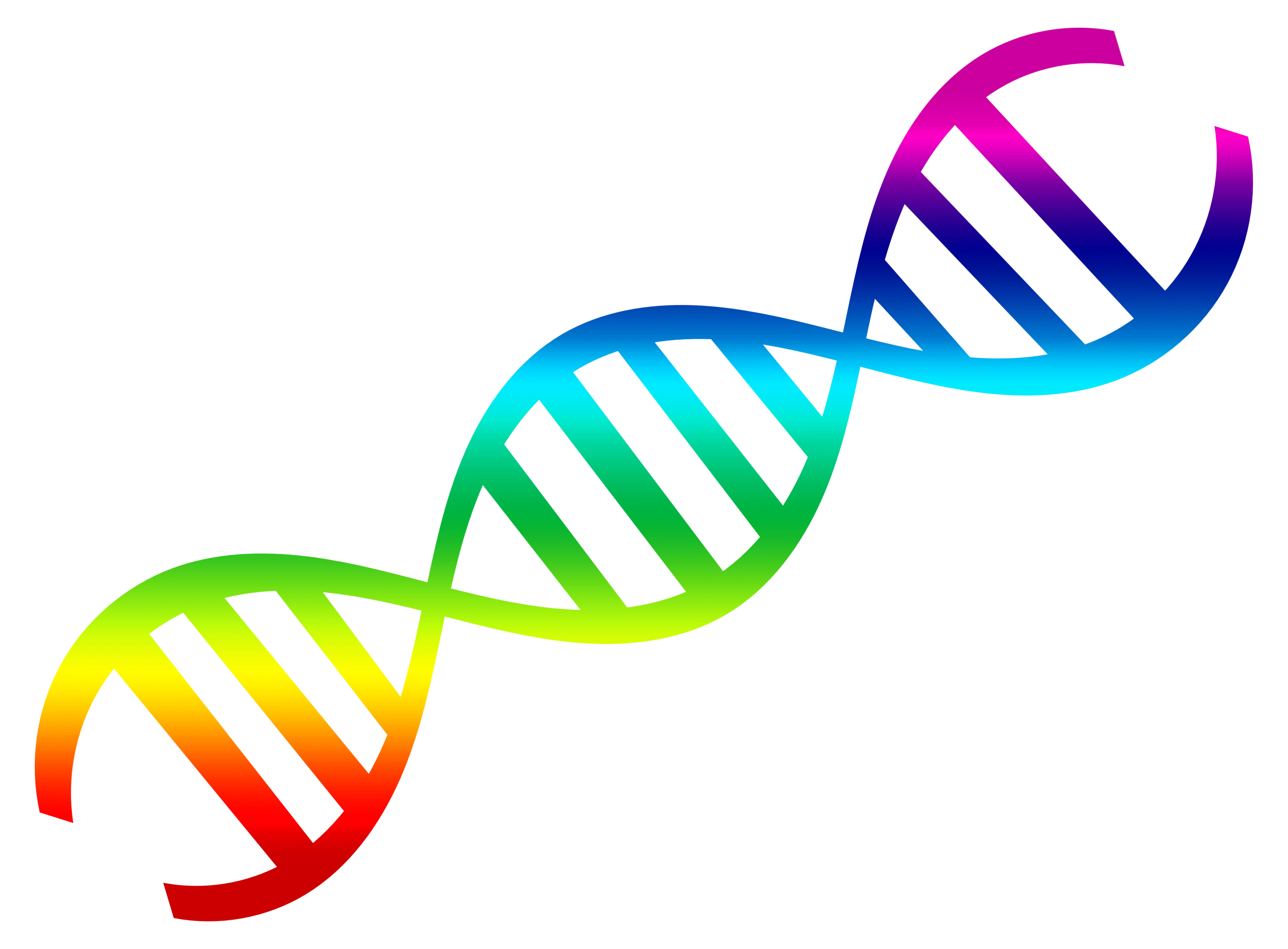 Colorful DNA Double Helix Scientific Clipart Illustration Representing Genetic Diversity