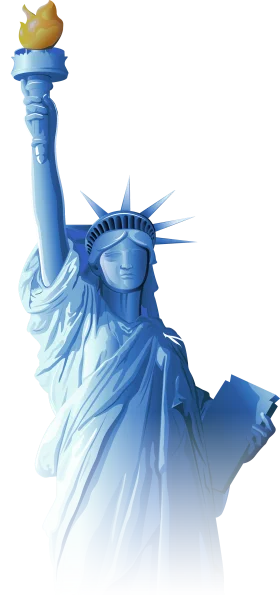 Iconic American Freedom Symbol Statue of Liberty Patriotic Clipart Design