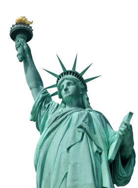 Iconic New York Landmark Statue of Liberty Artistic Clipart Illustration