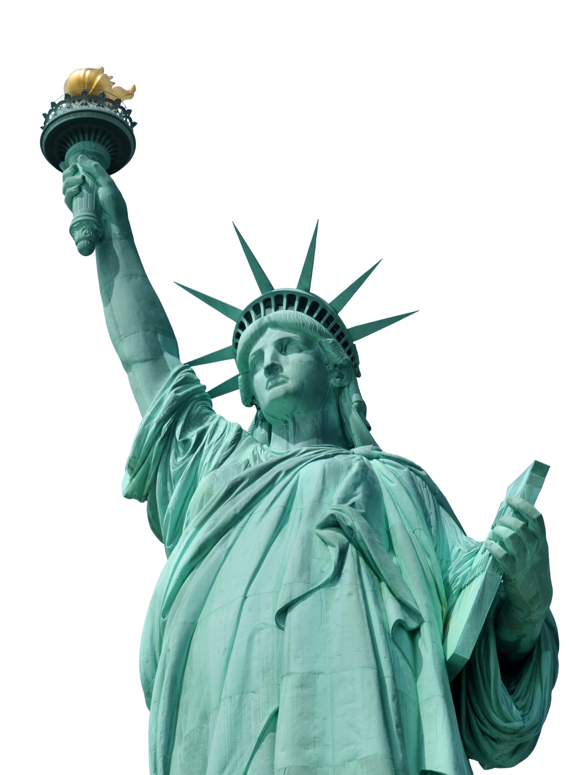 Iconic New York Landmark Statue of Liberty Artistic Clipart Illustration