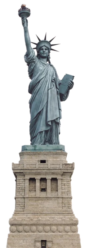 Iconic Statue of Liberty Architectural Clipart Illustration High-Resolution Design