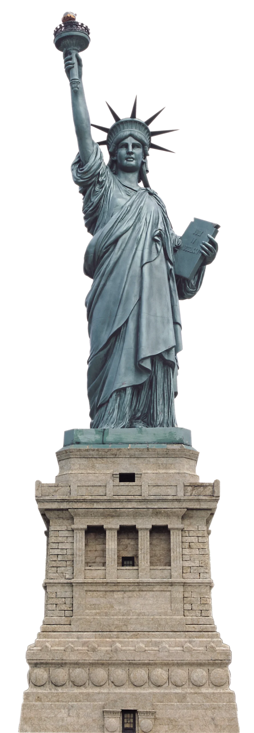 Iconic Statue of Liberty Architectural Clipart Illustration High-Resolution Design