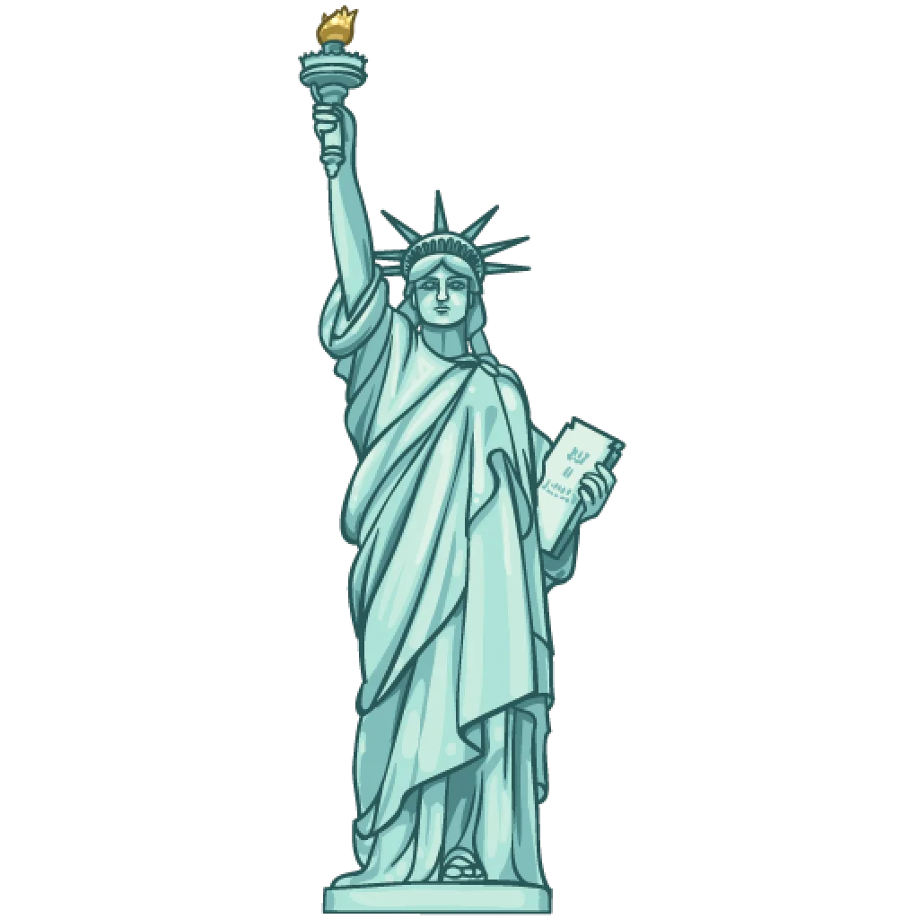 Iconic Statue of Liberty Clipart: A Timeless Symbol of American Freedom and Hope