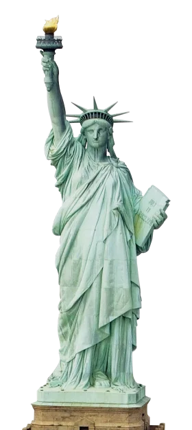 Majestic Statue of Liberty Detailed Clipart Illustration of National Monument