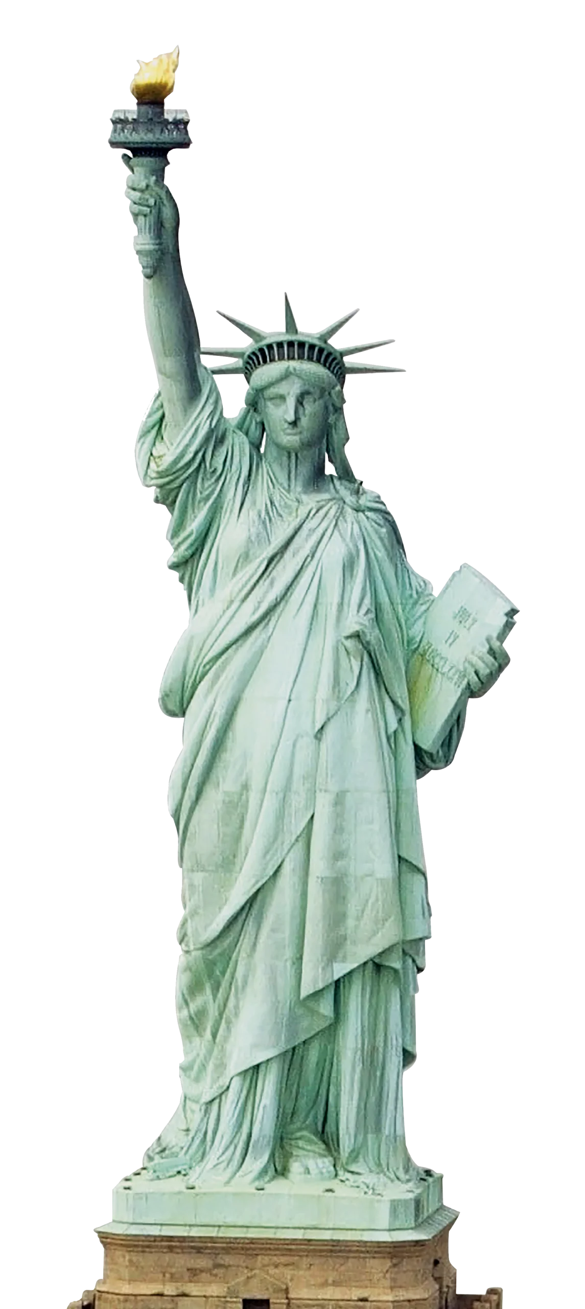 Majestic Statue of Liberty Detailed Clipart Illustration of National Monument