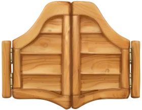 Rustic Wooden Western Saloon Doors Classic Vintage Style Clipart