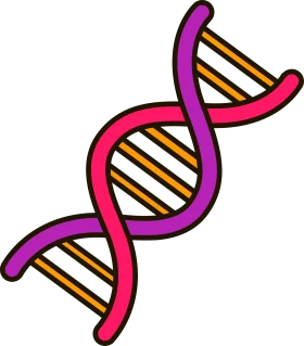 Scientific DNA Double Helix Molecular Structure Genetic Clipart Illustration