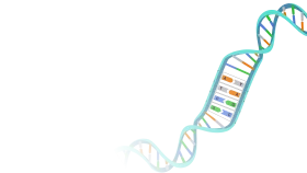 Stylized DNA Double Helix Molecular Structure Scientific Clipart Illustration