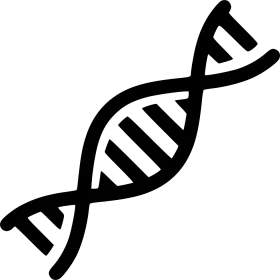 Stylized Double Helix DNA Molecule Scientific Clipart Vector Illustration