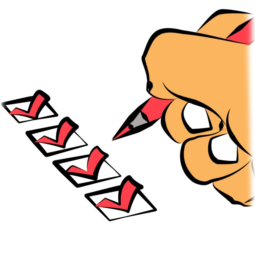 Efficient Checklist Completion with Hand-Drawn Clipart Illustration