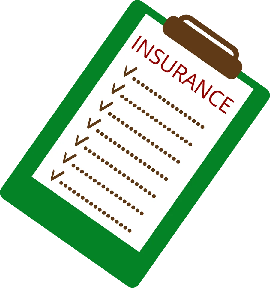 Green Insurance Policy Checklist Clipboard Clipart - Comprehensive Documentation Symbol