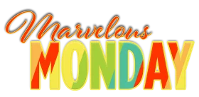 Marvelous Monday Clipart: A Colorful Typography Design Celebrating the Start of the Week
