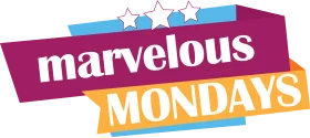 Marvelous Mondays Colorful Clipart Design with Playful Typography