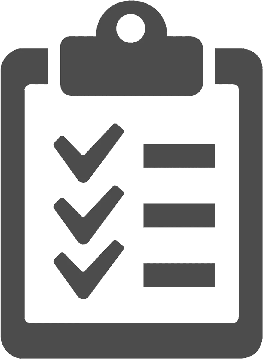 Minimalist Checklist Clipart Icon Showcasing Task Completion Workflow Symbol