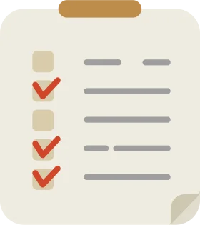 Minimalist Checklist Progress Tracker Clipart with Soft Color Palette