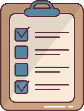 Minimalist Clipboard Checklist Clipart with Completed and Pending Tasks