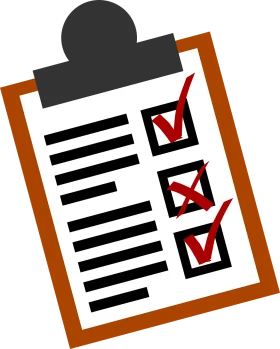 Professional Productivity Checklist Clipart - Task Management Visual Symbol