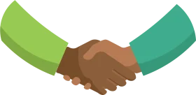 Collaborative Handshake Clipart Symbolizing Unity, Partnership, and Mutual Understanding