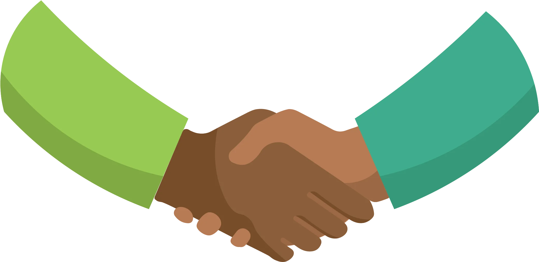 Collaborative Handshake Clipart Symbolizing Unity, Partnership, and Mutual Understanding