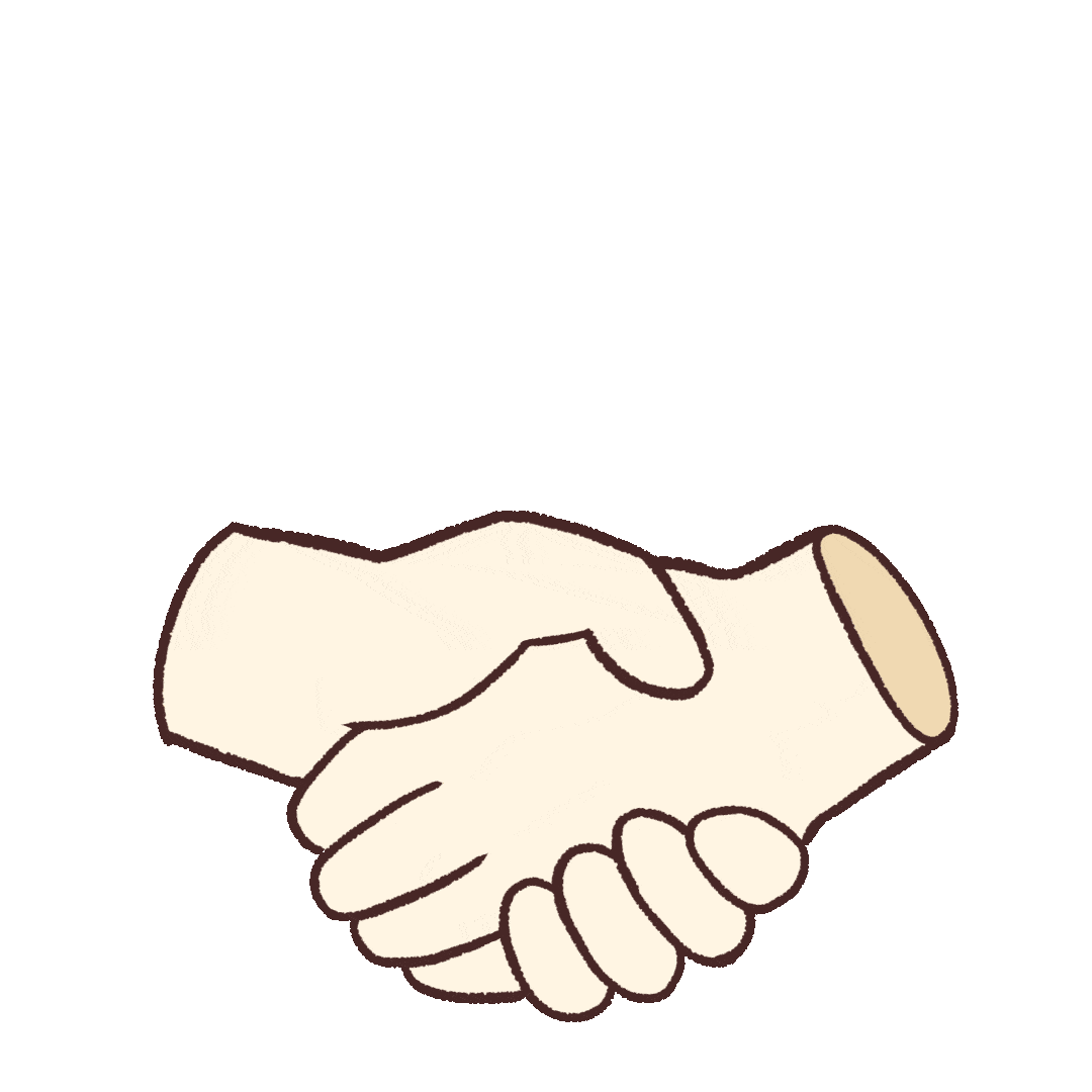 Minimalist Handshake Clipart Illustration Symbolizing Unity and Collaboration
