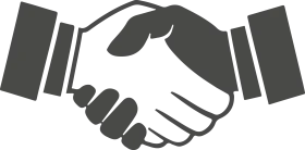 Professional Business Agreement Handshake Silhouette Clipart Illustration