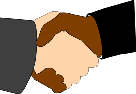 Professional Business Handshake Clipart Symbolizing Partnership and Agreement