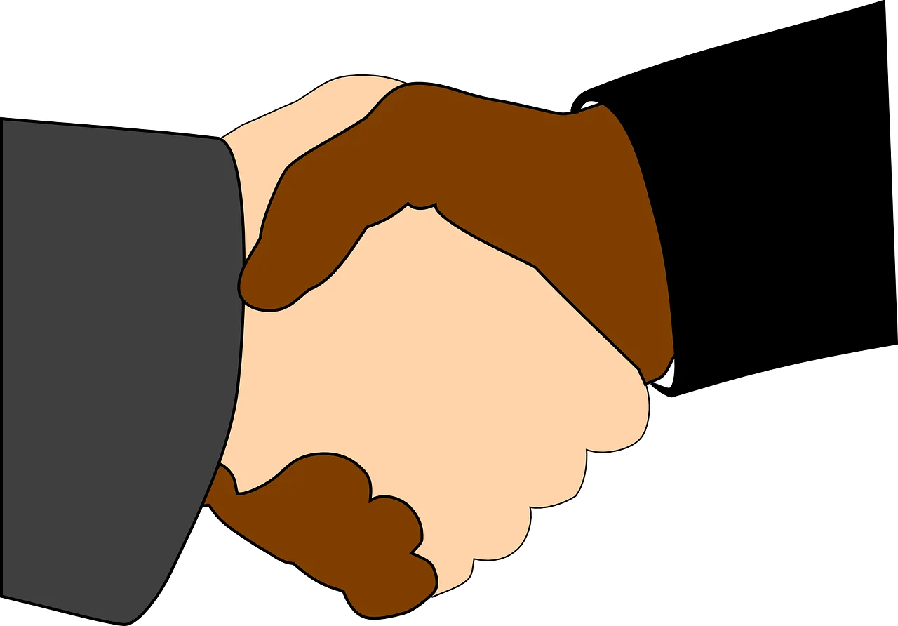 Professional Business Handshake Clipart Symbolizing Partnership and Agreement