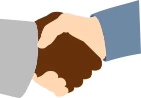 Professional Business Handshake Clipart Symbolizing Partnership and Trust