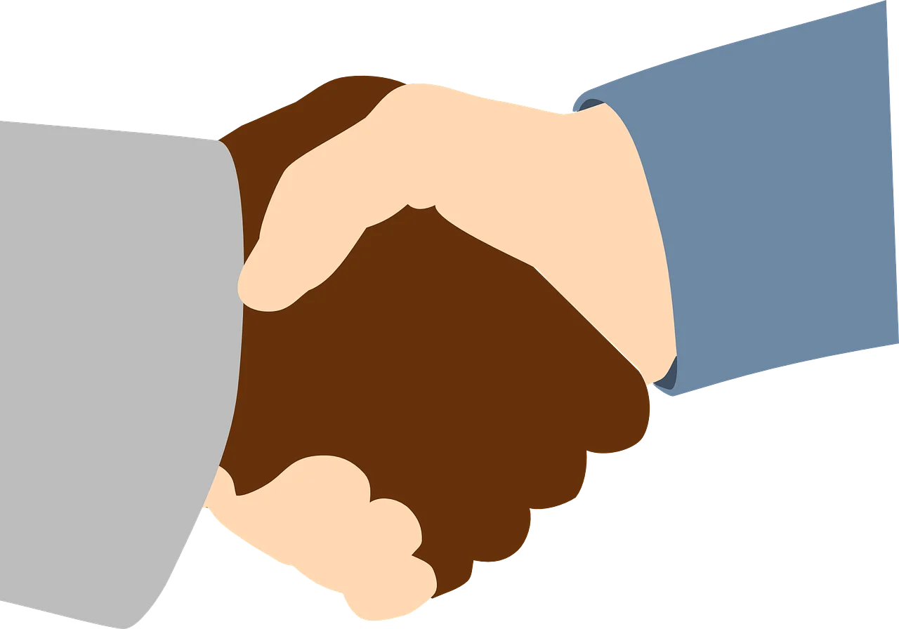 Professional Business Handshake Clipart Symbolizing Partnership and Trust