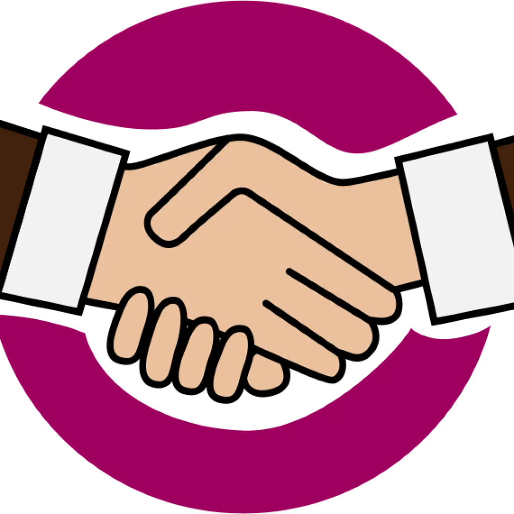 Professional Business Partnership Handshake Clipart Graphic Design Element