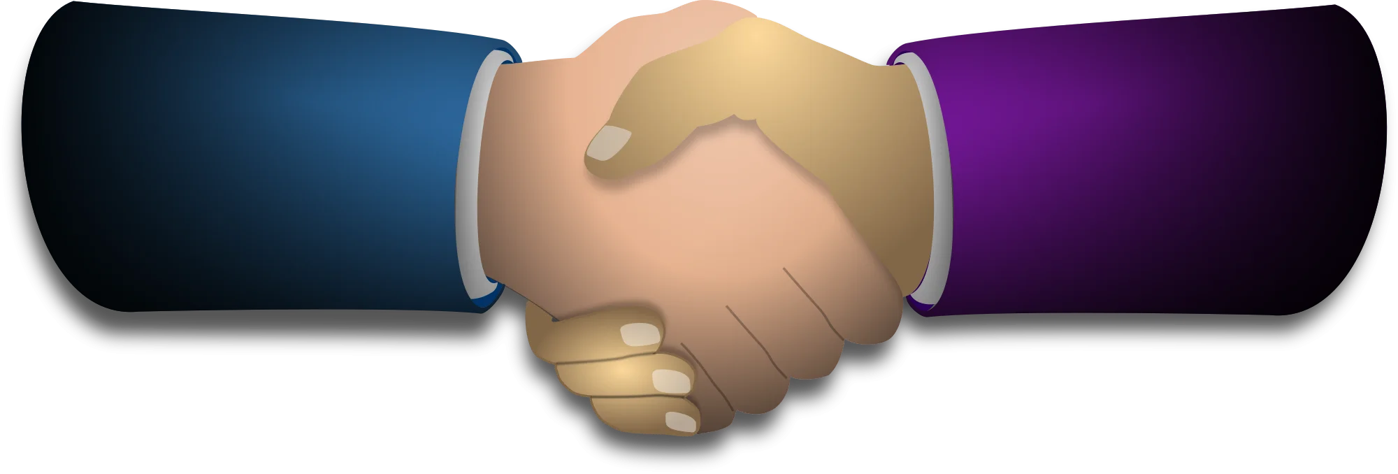 Professional Business Partnership Handshake Clipart Graphic Design Element