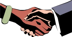 Professional Business Partnership Handshake Clipart Illustration of Trust and Collaboration