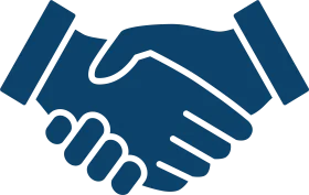 Professional Business Partnership Handshake Silhouette Clipart Design