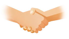 Warm Professional Partnership Handshake Clipart Illustration of Trust and Agreement