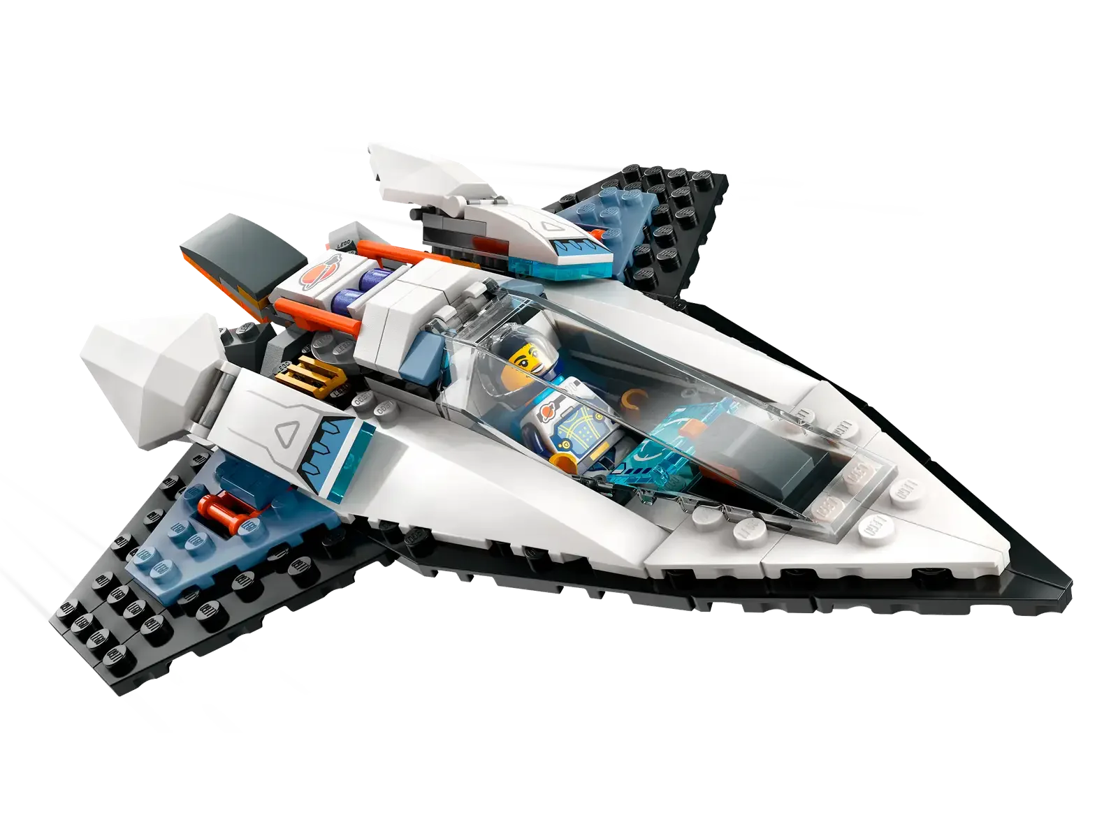 Futuristic Space Explorer LEGO Clipart - Sleek Interstellar Spacecraft Design