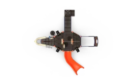 Retro Science Fiction Spaceship Exterior Mechanical Clipart Design