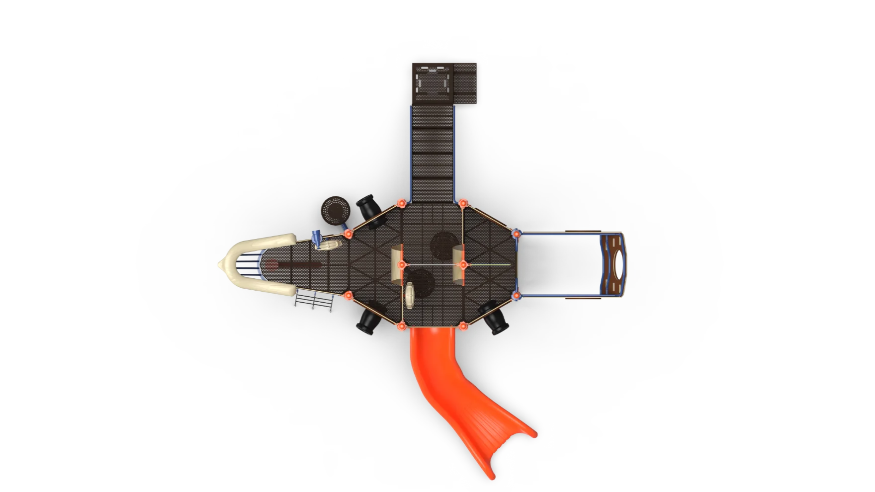 Retro Science Fiction Spaceship Exterior Mechanical Clipart Design