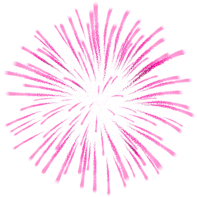 Radiant Pink Starburst Firework Clipart: Explosive Celebration Design Element