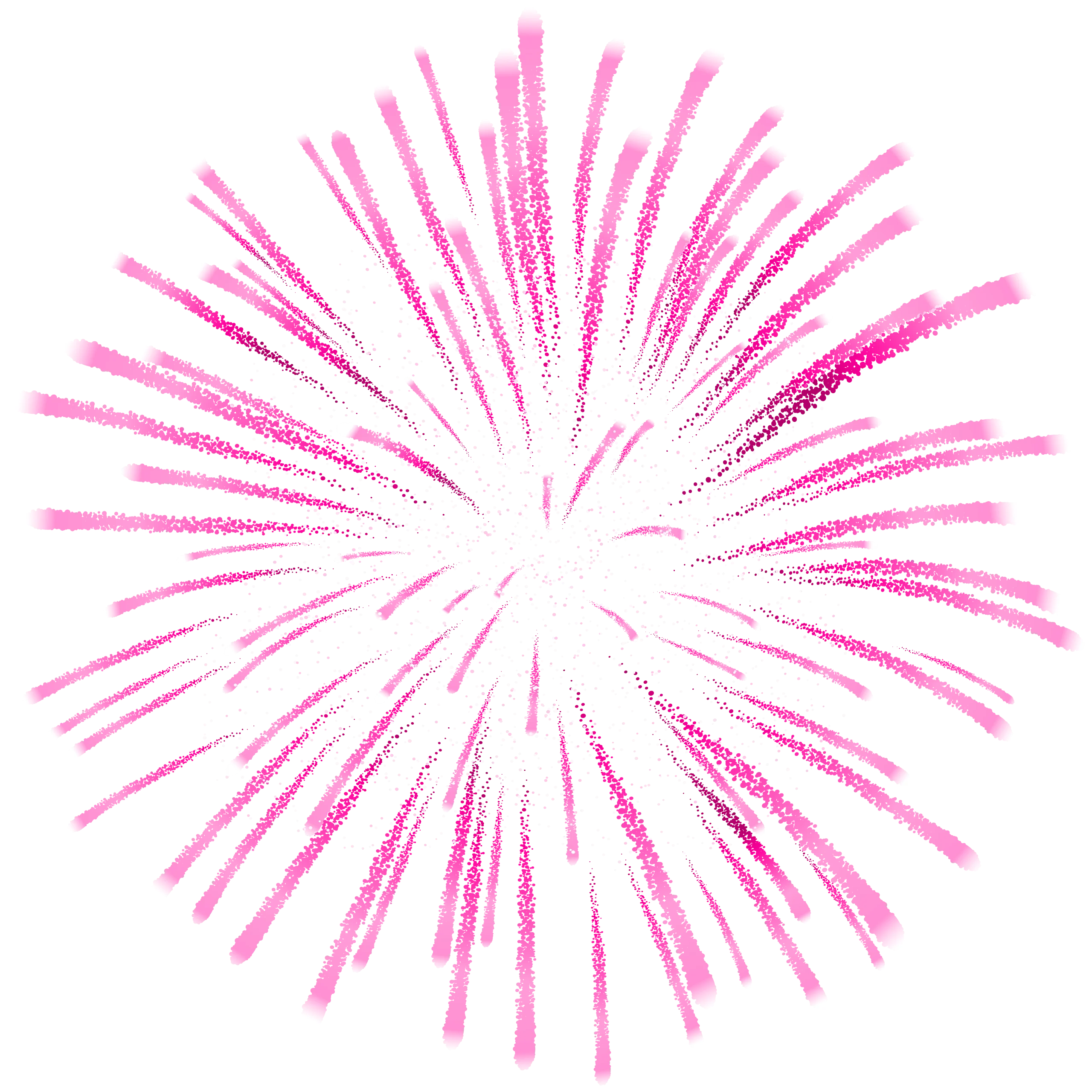 Radiant Pink Starburst Firework Clipart: Explosive Celebration Design Element