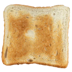 Golden-Brown Toast Slice Clipart - Perfectly Crisp Breakfast Bread Illustration