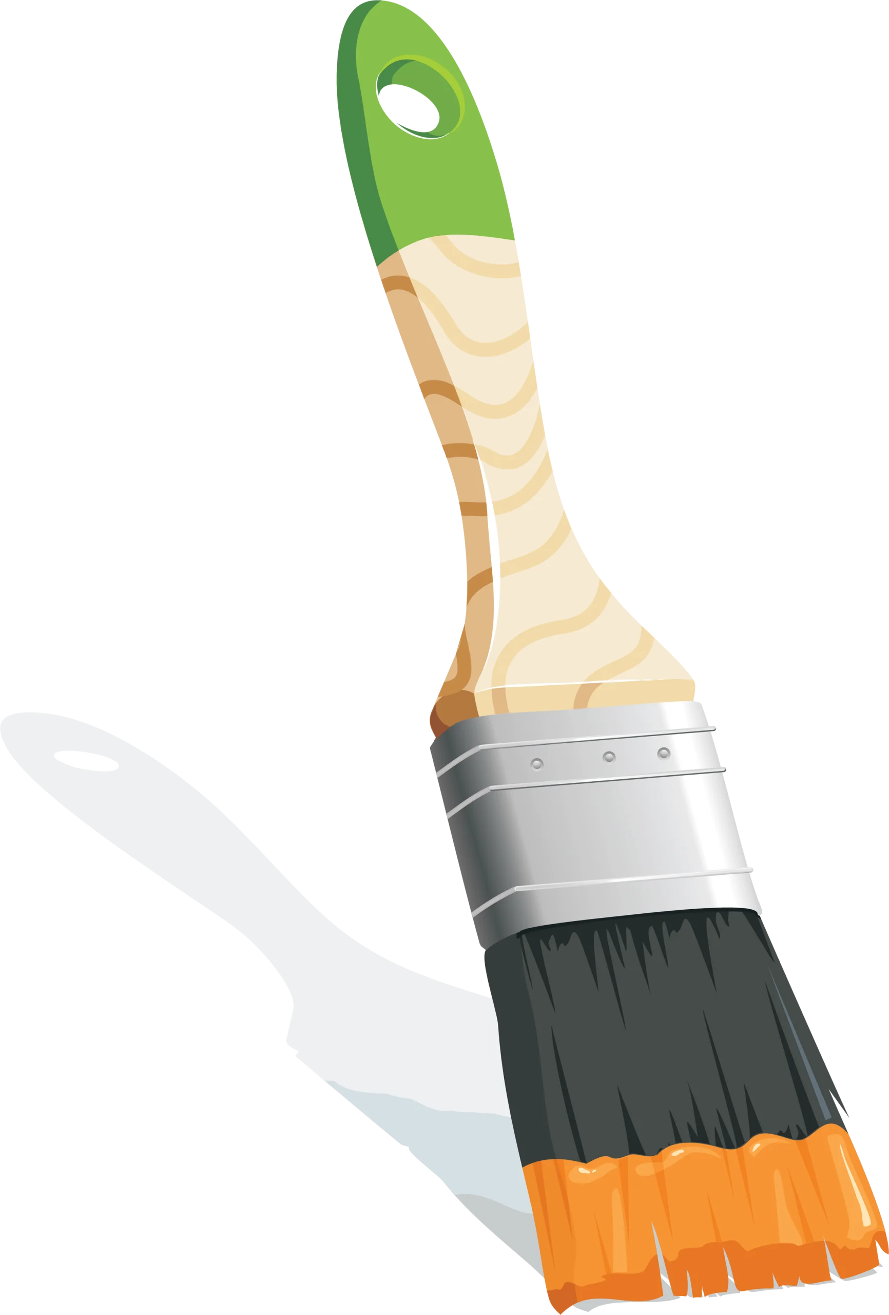 Professional Painter's Essential Tool: High-Quality Paint Brush Clipart Design