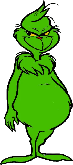 The Grinch Clipart: Iconic Green Character from Whoville's Christmas Tale